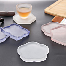 杯垫茶垫中式磨砂茶托多色压制隔热垫厨房餐垫功夫茶具配件防烫垫