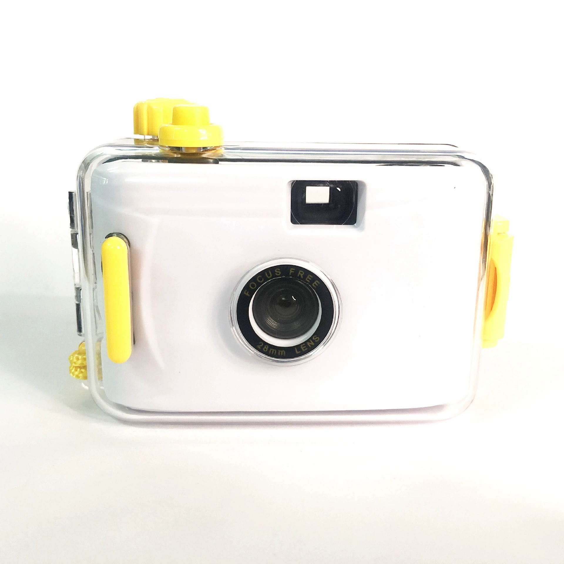 White retro waterproof camera for students, Birthday gift
