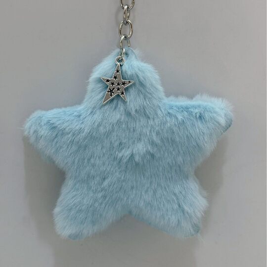 Korean Style Ins Cute Five-pointed Star Hanging Ornaments Plush Star Bag Pendant Car Keychain Y2K Women's Pink Bag Pendant