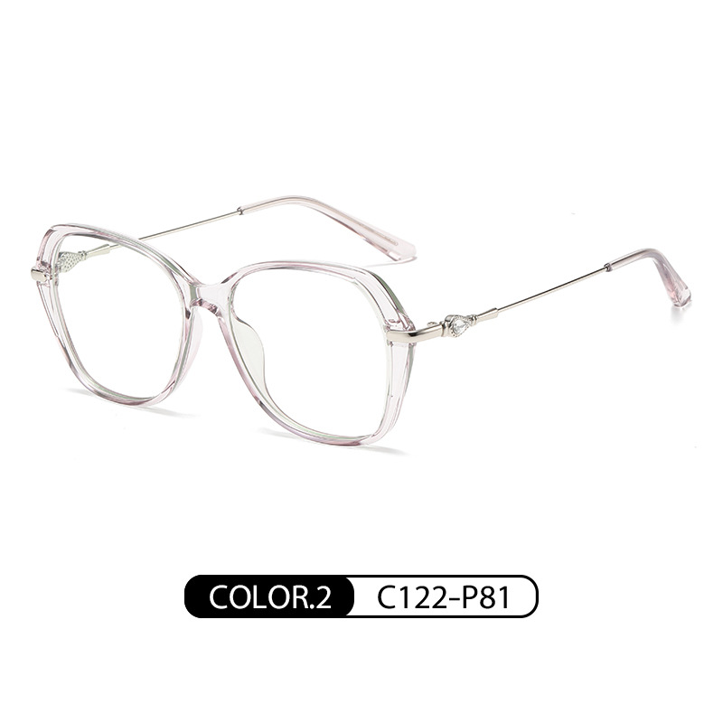 Europa y América nueva luz anti-azul gafas de las mujeres de la miopía gafas marco TJ860 ultra ligero TR90 elegante gafas lisas venta al por mayor