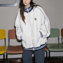 立领棒球服春秋外套男女美式复古卫衣休闲宽松百搭慵懒夹克上衣潮