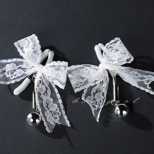 Wild Wolf Fun sm Bow Tie Lingerie Teasing Lace Clamps Couples Training Sex Toys Props 