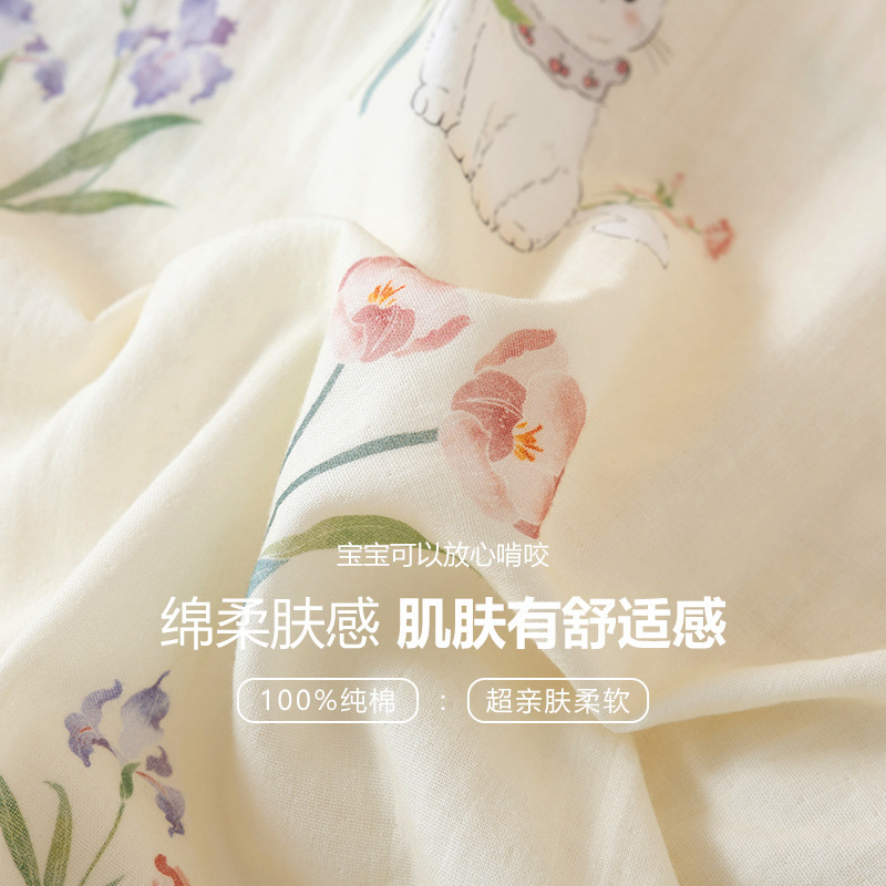 2025新款可爱卡通纯棉双层纱布月子服春秋季孕期产后哺乳长袖套装|undefined