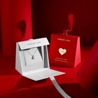Новая подарочная коробка для ювелирных изделий Спотовая коробка для украшения День Святого Валентина упаковочная коробка для часов высокого класса Романтический треугольник портативная подарочная коробка