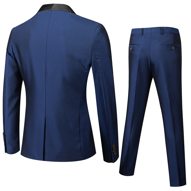Traje casual de negocios de los hombres simples europeos y americanos traje de boda de los hombres vestido de novio Hall traje slim fit traje de tres piezas de los hombres