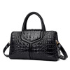 Shoulder bag, fashionable capacious advanced one-shoulder bag, 2022 collection, crocodile print, high-end