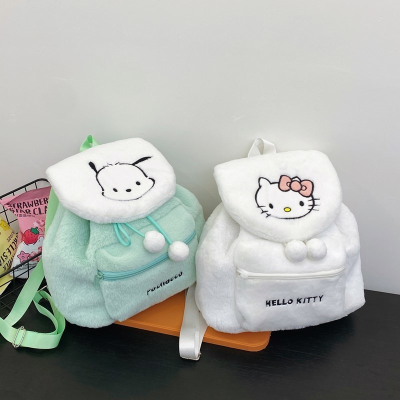 可爱い日系刺繍クロミメッティぬいぐるみリュックサック学生大容量リュックサックソフト妹かばんins|undefined