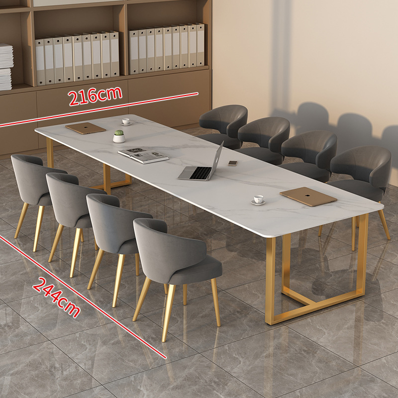 [핫셀링 B세트] 싱글테이블 240+의자 8 (5년 보증, 무료 청구서)