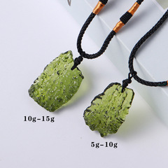 East China Sea Czech meteorite pendant raw stone jewelry necklace exquisite and convenient pendant crystal gravel mine mark collection gift