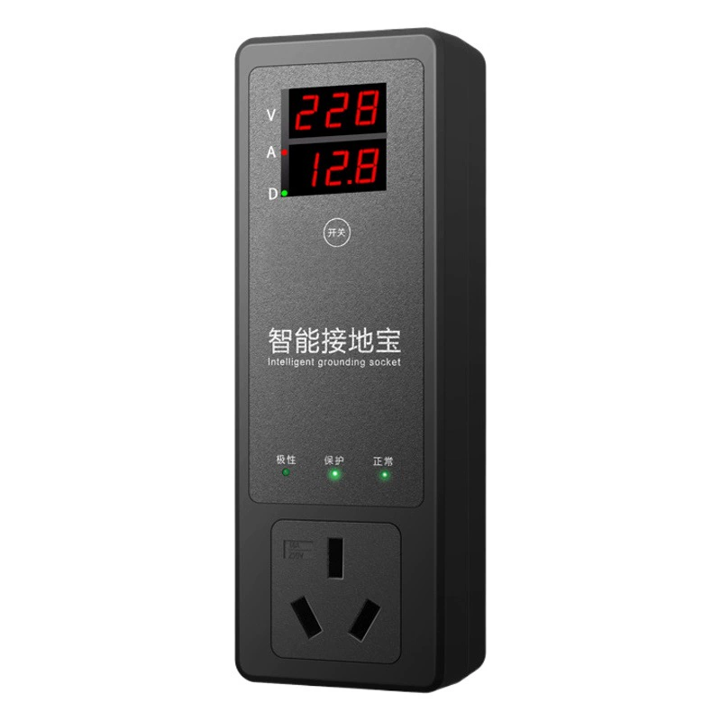 【Водонепроницаемая версия с цветным экраном и заземлением】Новая беспроводная защитная розетка для электромобилей с функцией автоматического отключения при перенапряжении для зарядных станций