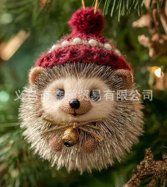 Explosiones transfronterizas mapache erizo decoraciones de árbol de Navidad búho decoraciones de Navidad colgantes planos acrílicos image 13