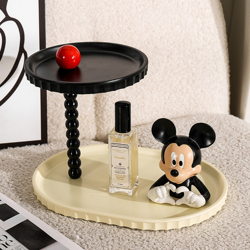 Double-layer Cup Holder Rack for Desktop, Perfume, Aromatherapy, Cosmetics, and Skincare Products – Entryway & Bathroom Organizer Shelf