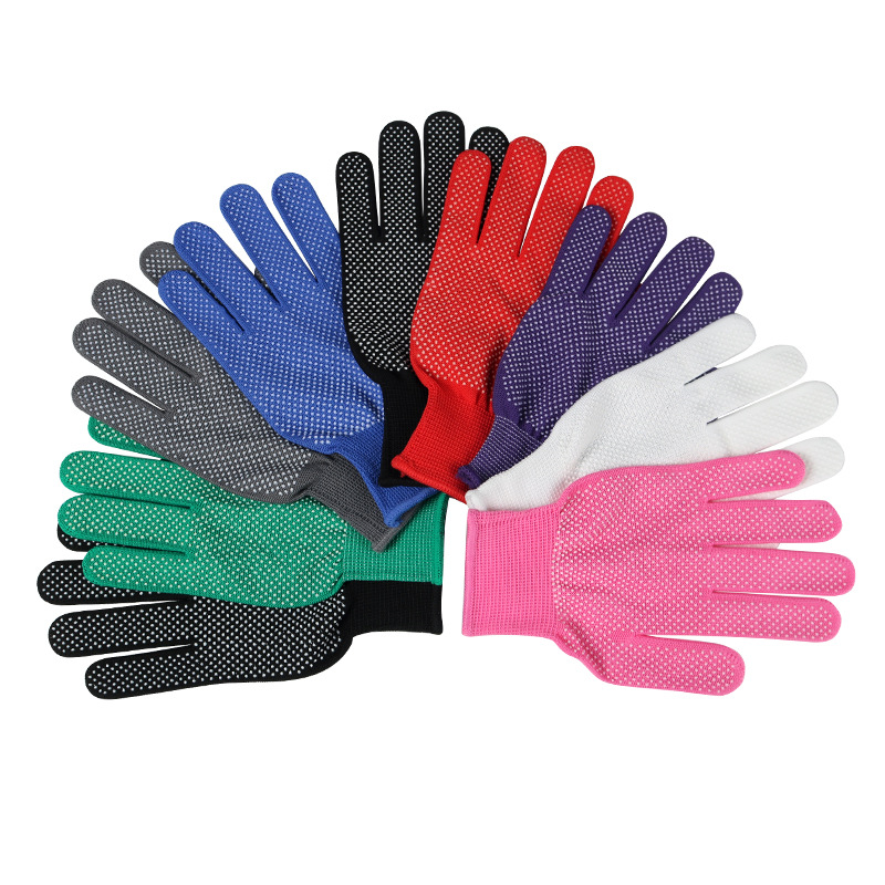 Guantes de nailon con puntos