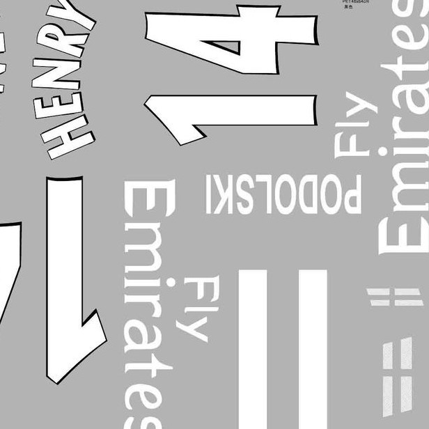 厂家直销烫画 数字烫画 号码烫画 数字烫图 号码烫图