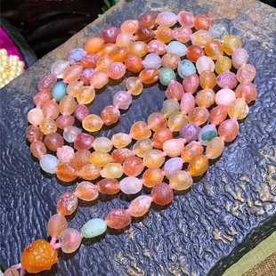 Supply of Natural Alashan Three-Circle Bracelet, Multi-Circle Gobi Jade, Raisin Agate, Raw Stone, Sugar Heart Agate, Vein Stone
