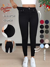Y 39122 High Waist Elastic Jeans ��������ţ�п� �羳��Ӧ