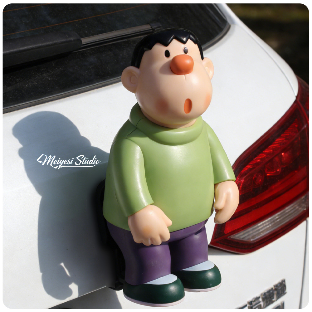 Fat Tiger debuta en la versión Q, el lindo modelo de figura de tigre gordo, el escritorio del hogar, las decoraciones del automóvil, las muñecas lindas