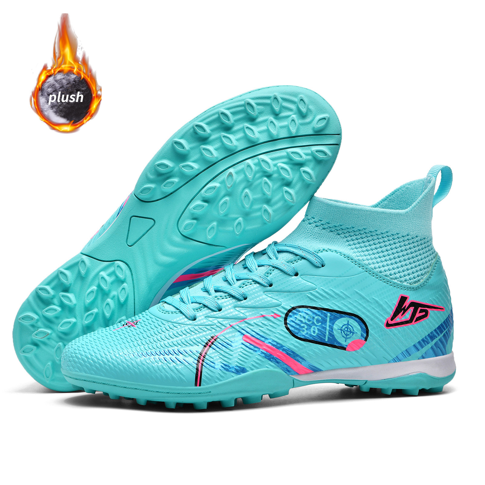 Nuevos zapatos de fútbol para estudiantes de hombres y mujeres, clavos para adultos, clavos de algodón, calentamiento, zapatos de entrenamiento de fútbol