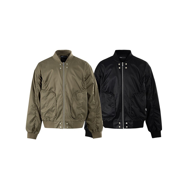 NotBrand潮流美式复古MA-1飞行员夹克男铆钉装饰棒球外套WT95307|undefined