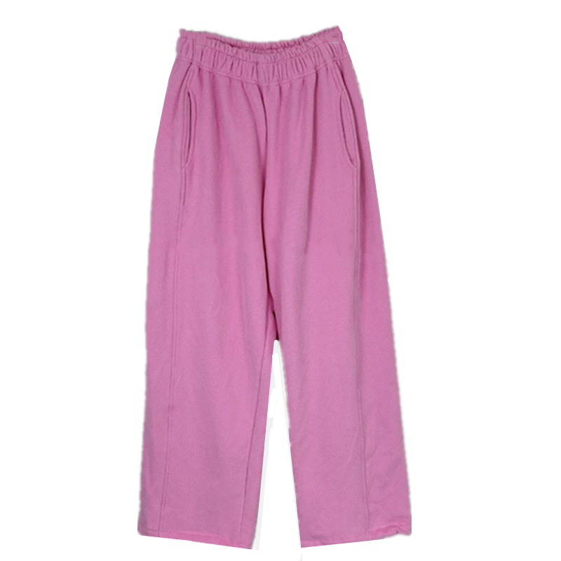 2025 primavera y otoño nuevo estilo versión coreana de los pantalones casuales delgados de todo fósforo sueltos y rectos, pantalones deportivos de dos desgaste, moda femenina image 6