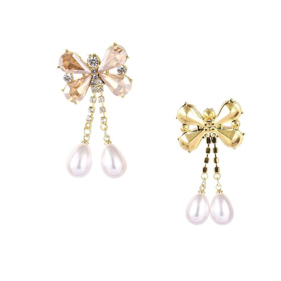 Shaying cross-border new butterfly water drop diamond clothing hair accessories bag phone case DIY jewelry alloy accessories