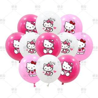 跨境三丽欧主题气球生日派对装饰用凯蒂猫HelloKitty乳胶气球套装