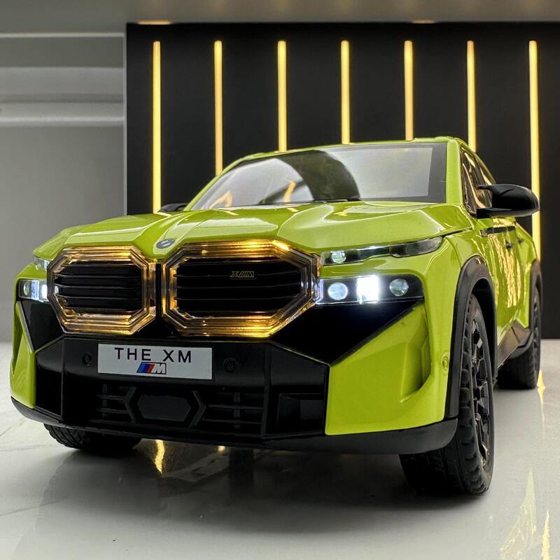 Weili alloy car Model 1:24 Baoma XM off-road vehicle with sound and light pull back toy car music model decoration collection Weili alloy car Model 1:24 Baoma XM off-road vehicle with sound and light pull back toy car music model decoration collection