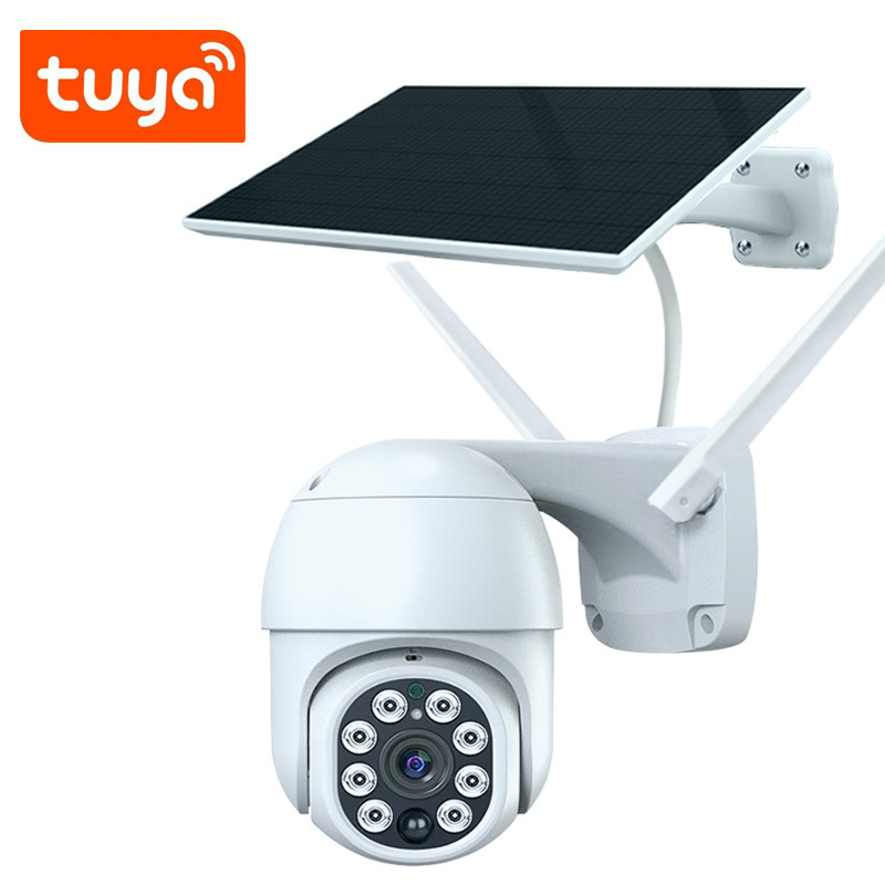 Graffiti TUYA solar surveillance camera outdoor waterproof 4G camera mobile phone remote HD monitor