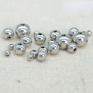 Grip safety stainless steel, round beads, jewelry, keychain