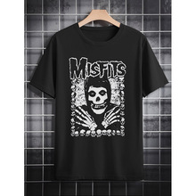 TEMU���Q�＾�¿� Men's T Shirts �r��T���ļ�����͹ź�ɫ�D��