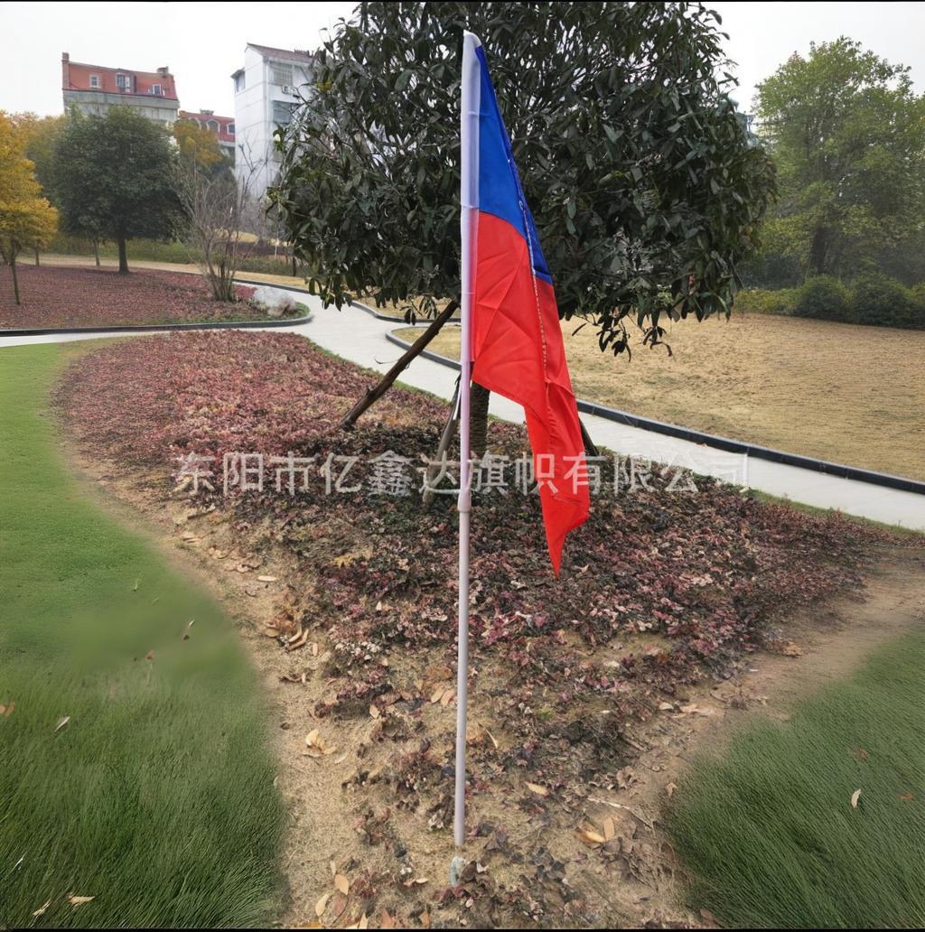 花园插地旗杆长度可按要求做，插别墅庭园旗子 小区草萍球场旗帜