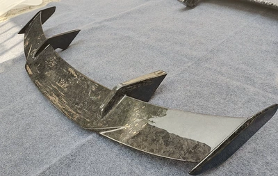 Spoiler Decoration, Anti-Collision and Anti-Scratch, Fixed wind wing - mp-forged-textured-tail