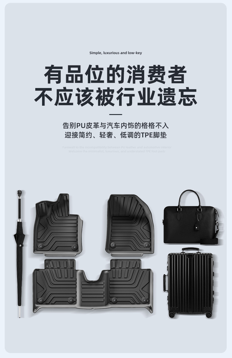 Car Floor Mats for 23-24 Polestar 4 Full TPE