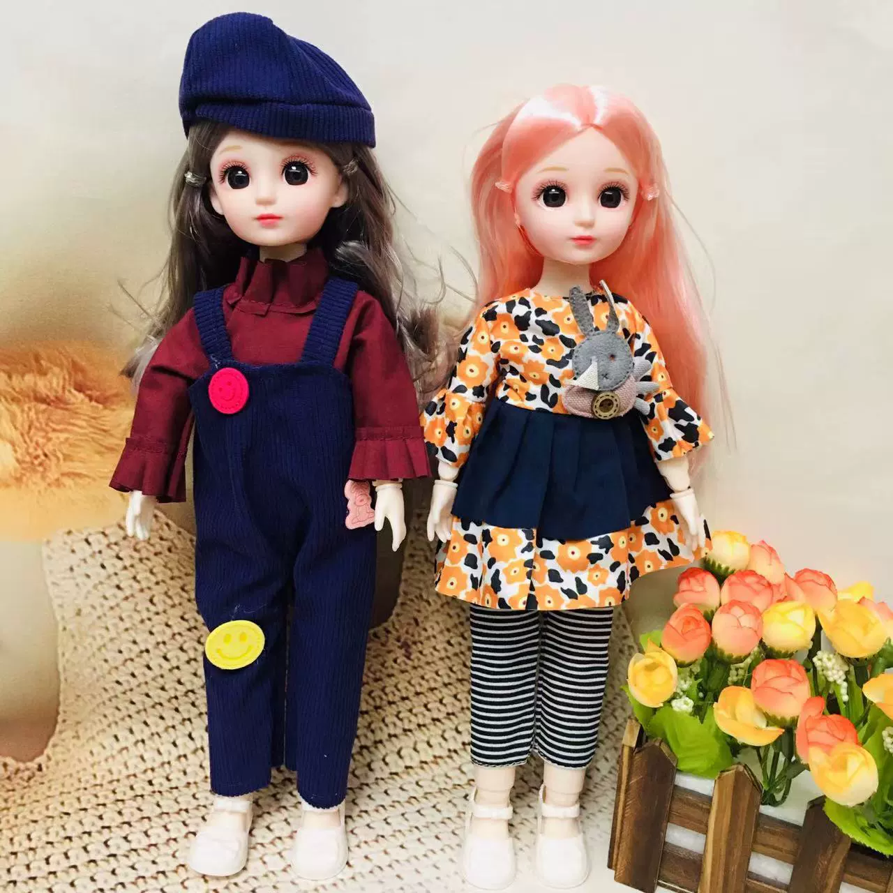 Модная реалистичная кукла для переодевания, многосуставная игрушка с аксессуарами для принцессы, 30 см