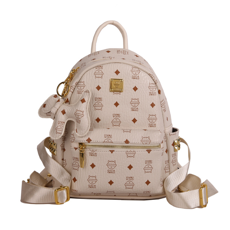 Bolso desnudo beige mediano