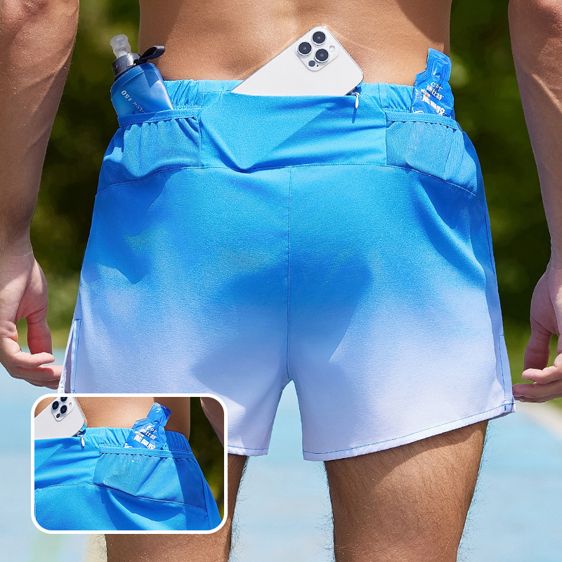 Pantalones Cortos de Playa y Deporte con Doble Capa Poliéster Secado Rápido, Alta Elasticidad para Natación y Gimnasio
