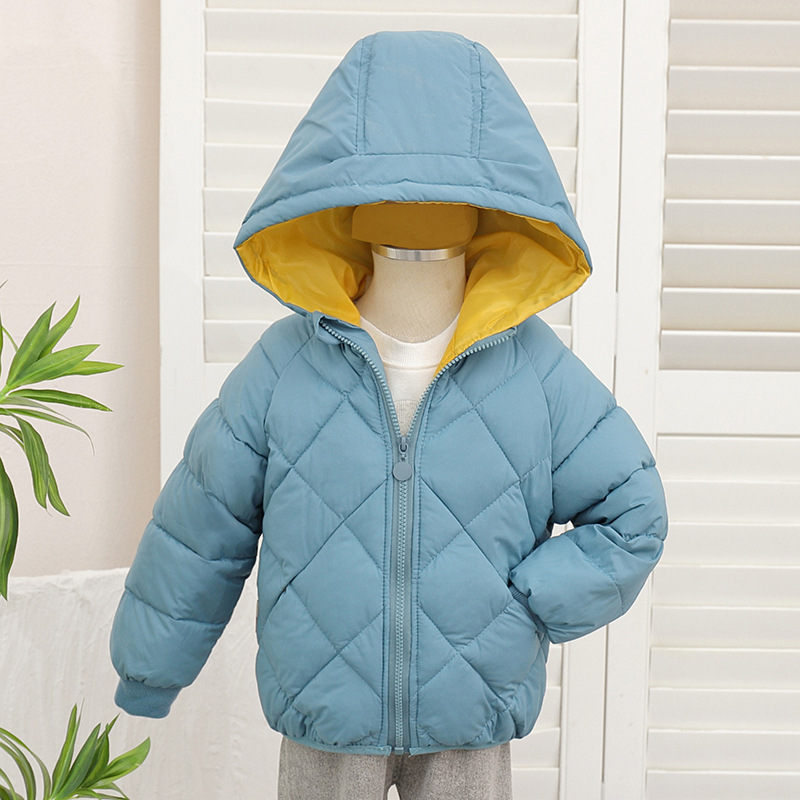 Otoño e invierno Abrigo acolchado de algodón para niños Abrigo con capucha engrosada para hombres y mujeres Abrigo acolchado de algodón para niños de estilo coreano