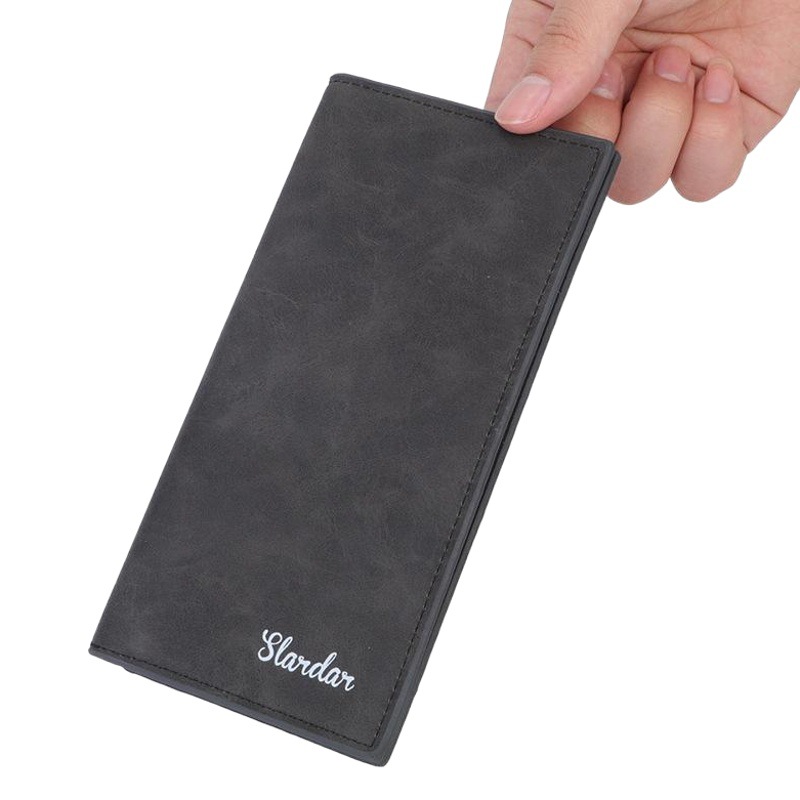 Men's Wallet Men's Long Fashionable Student Vintage Wallet Japanese and Korean Style Card Bag New Style Personalized Thin Wallet for Young Boys