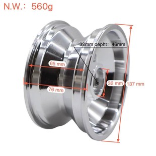 Go-Kart 5inch Aluminum Alloy Wheel Hub Abdominal Wheel Tire Aluminum Rim 10*3.60-5 80/60-5 Bearing Hub