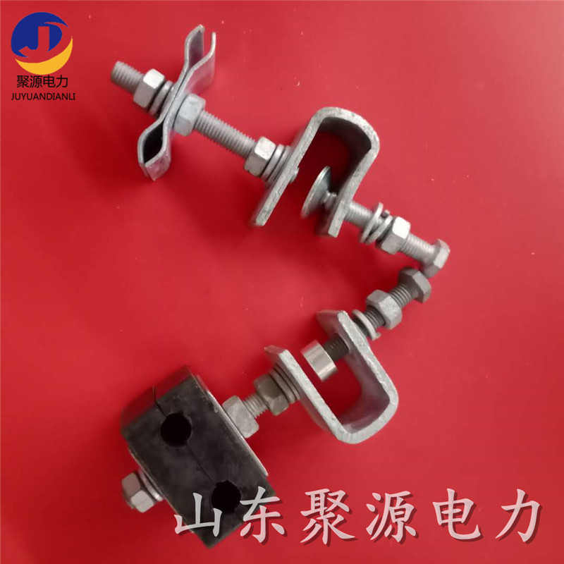 塔用固定金具 ADSS/OPGW光缆架空固定引下引上固定金具 引下线夹