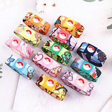 小精灵动画弹力手环腕带运动护腕热转印松紧涤纶织唛腕带外贸热销