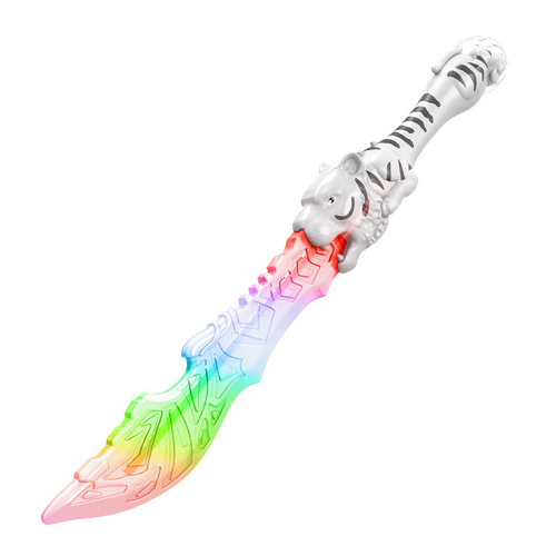 Cross-border influencer flashing stick light music dinosaur glowing sword large outdoor night market children's interactive toy wholesale