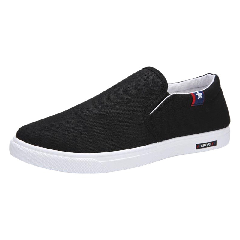 Summer Breathable Canvas Men's Shoes Old Beijing Cloth Shoes Men's Casual Sneakers Sneakers Lazy Slip-on All-match Trendy Shoes