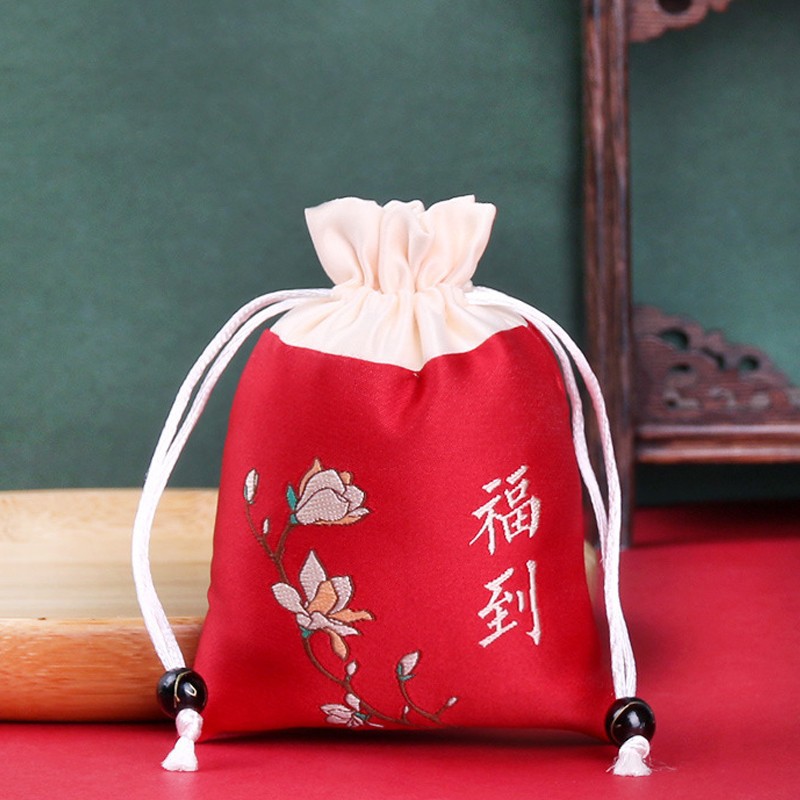 Bolsita bolsita bolsa vacía Dragon Boat Festival portátil repelente de mosquitos bolsa DIY azul y blanco bolsa de lino de algodón bolsa bolsita