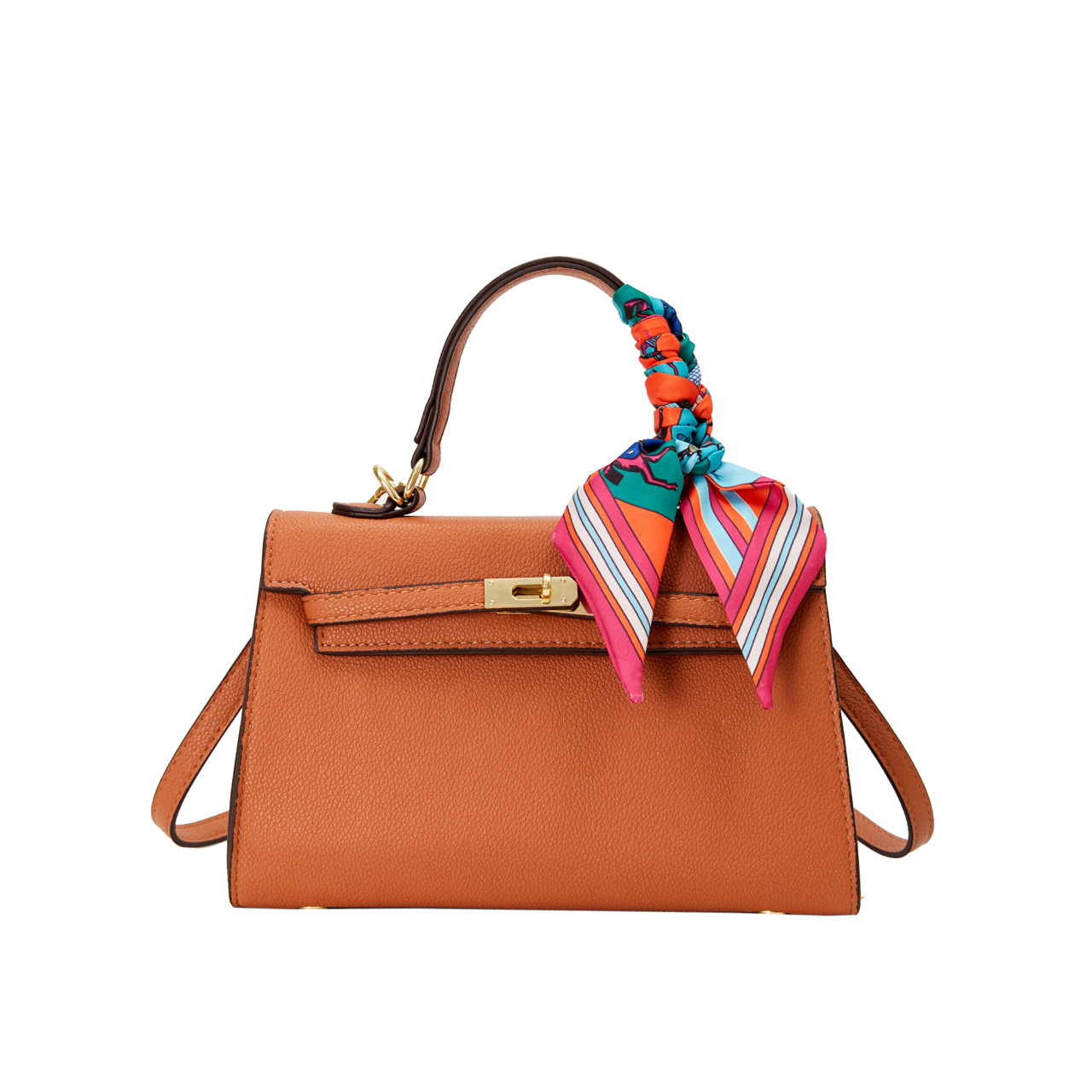 Bag2024 nuevo sentido de alta gama bolso portátil transfronterizo platino Kelly bolso moda femenina 100 bolso de hombro único