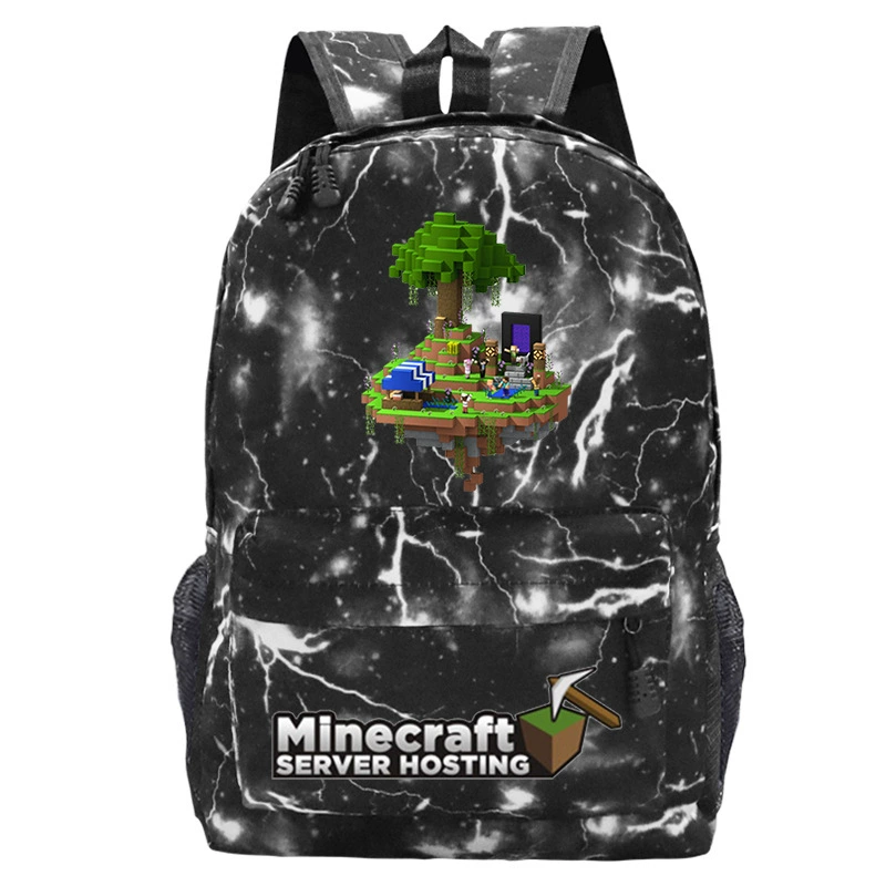 Детский рюкзак-плечевая сумка (Minecraft), принтая школьная сумка, один размер, легкий 0.311 кг
