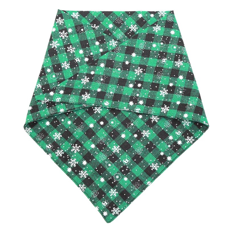 TANPOPO Spot Toalla de saliva para mascotas de Navidad transfronteriza Bufanda para perros Accesorios para mascotas Bufanda triangular