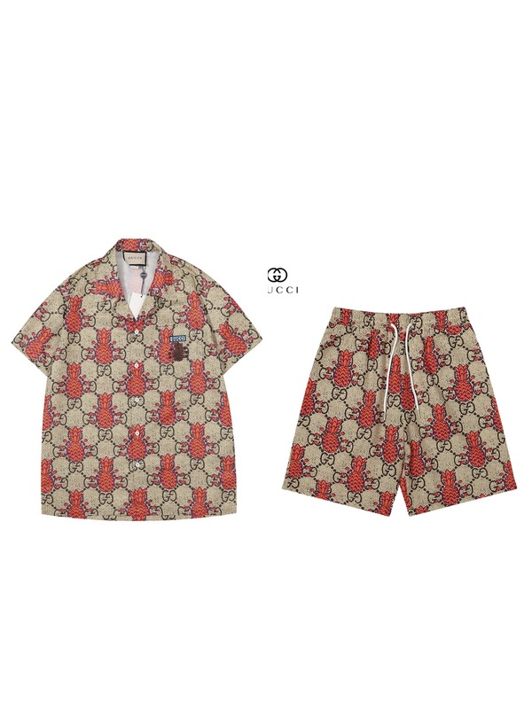 外国貿易卸売り男性シャツ夏潮牌范家古家満身アルファベットプリント半袖tシャツ2点セット|undefined