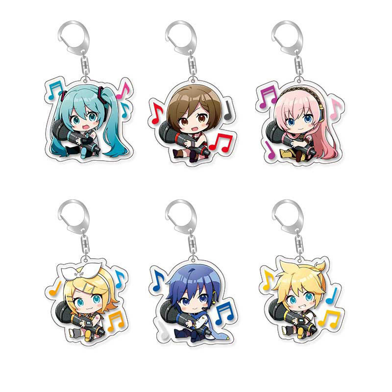 2024 New Cross-Border Acrylic Flat Stand-Up Rin Kagamine Kagamine Anime Pendant Keychain