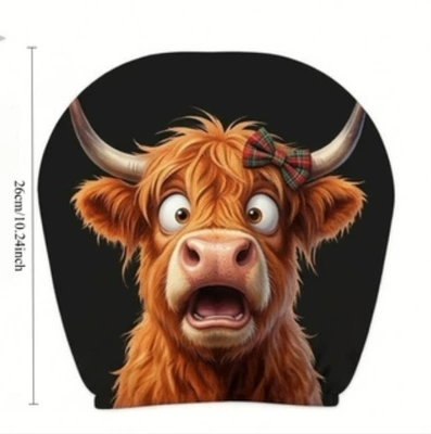 Sürətlər qutusu və əl tormozu başlıqları Funny Print, "Laugh Until Your Stomach - surprised-calf-2-pack